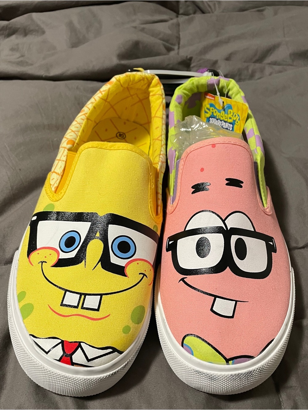 New w/tags SpongeBob/Patrick Nickelodeon Slip-On Sneakers Shoes Size 10 Mens